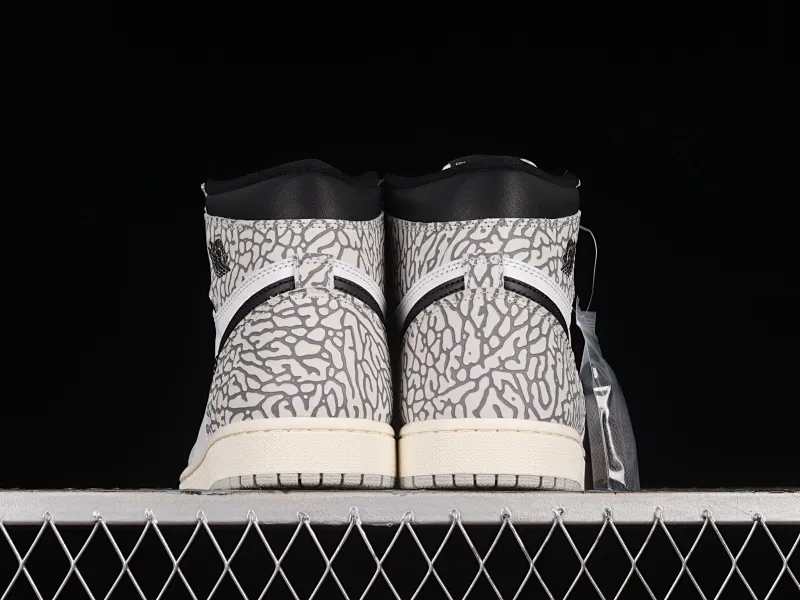 All categories Air Jordan Jordan series basketball shoes Air Jordan 1 High Air Jordan 1 High OG "White Cement" AJ1 Joe 1 elephant pattern high-top basketball shoes DZ5485-052